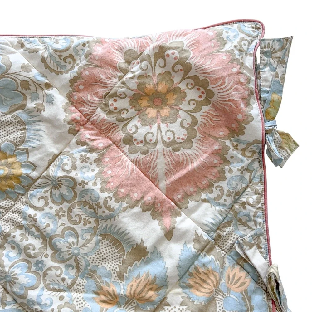 Pottery Barn 2 pc Set Matching Quilted Standard Size‎ Pillow Case Sham Palampore